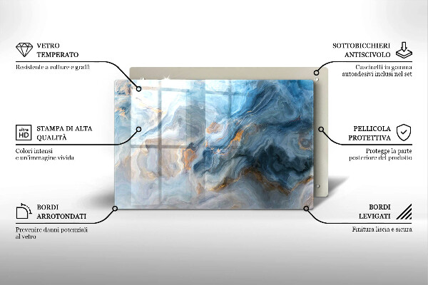 Grabkerze Untersetzer Marmorstruktur