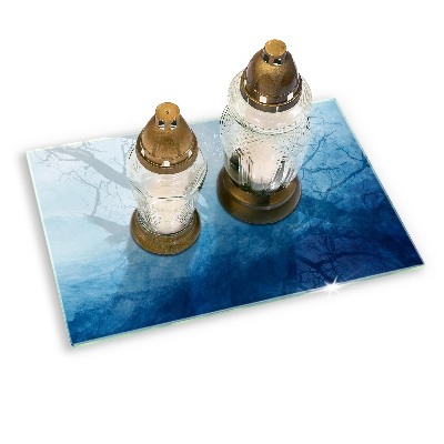 Glasunterlage für Grabkerzen Abstrakter Hintergrund