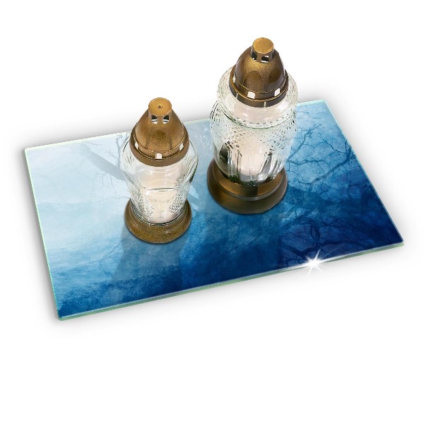 Glasunterlage für Grabkerzen Abstrakter Hintergrund