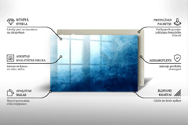 Glasunterlage für Grabkerzen Abstrakter Hintergrund