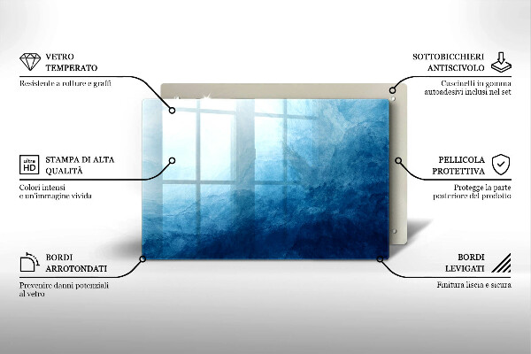 Glasunterlage für Grabkerzen Abstrakter Hintergrund