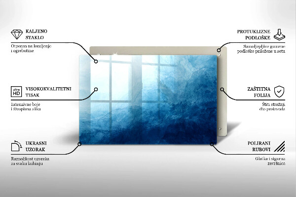 Glasunterlage für Grabkerzen Abstrakter Hintergrund