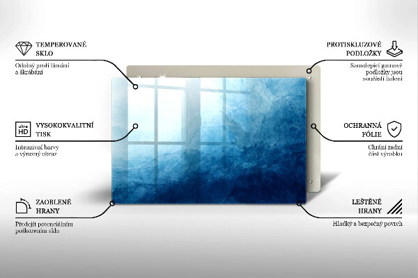 Glasunterlage für Grabkerzen Abstrakter Hintergrund