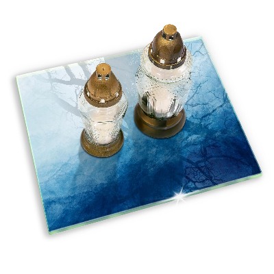 Glasunterlage für Grabkerzen Abstrakter Hintergrund