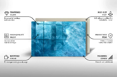 Grabkerze Untersetzer Blaues Wasser