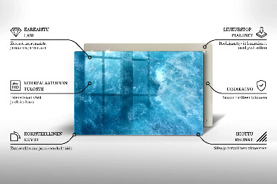 Grabkerze Untersetzer Blaues Wasser