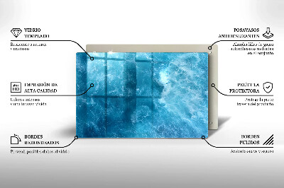 Grabkerze Untersetzer Blaues Wasser