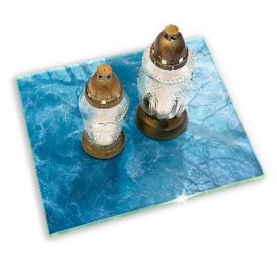 Grabkerze Untersetzer Blaues Wasser