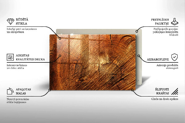 Grabkerze Untersetzer Holzbaumringe