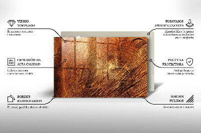Grabkerze Untersetzer Holzbaumringe