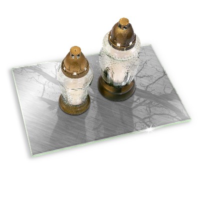 Grabkerze Untersetzer Hintergrund mit Metalltextur