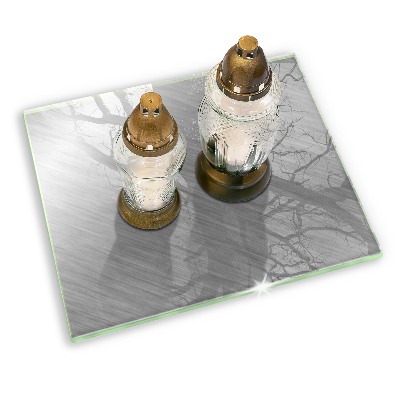 Grabkerze Untersetzer Hintergrund mit Metalltextur