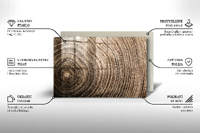 Grabkerze Untersetzer Baumringe Holz