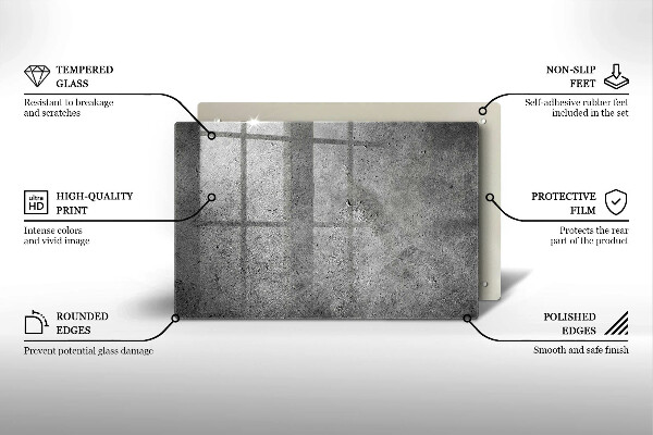 Glasunterlage für Grabkerzen Betonsteinstruktur