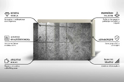 Glasunterlage für Grabkerzen Betonsteinstruktur
