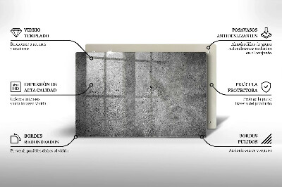 Glasunterlage für Grabkerzen Betonsteinstruktur