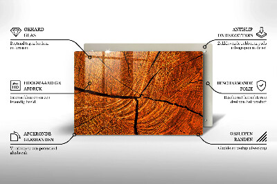 Grabkerze Untersetzer Holzstammkonstruktion