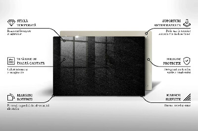 Glasunterlage für Grabkerzen Gesteinsstruktur