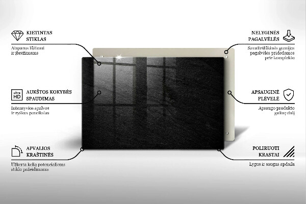 Glasunterlage für Grabkerzen Gesteinsstruktur