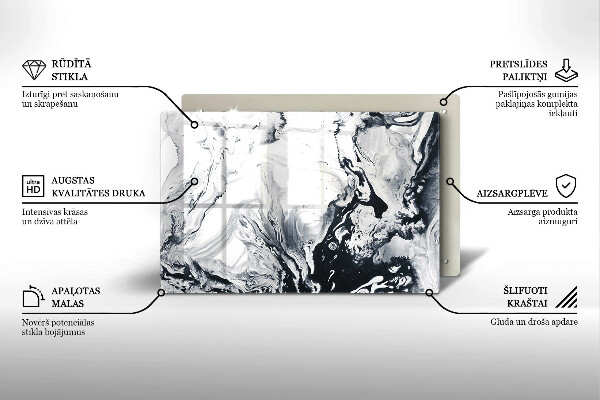 Grabkerze Untersetzer Tintenabstraktion