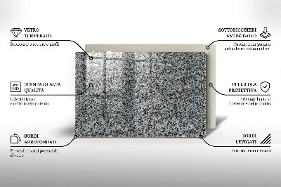 Glasunterlage für Grabkerzen Steintextur