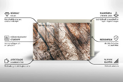 Glasunterlage für Grabkerzen Holzkonstruktion