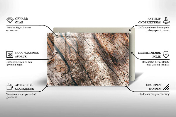 Glasunterlage für Grabkerzen Holzkonstruktion