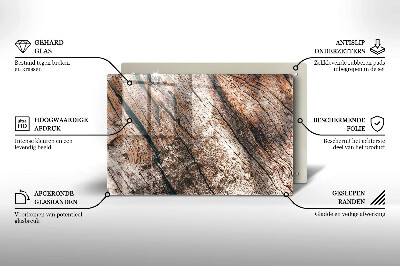 Glasunterlage für Grabkerzen Holzkonstruktion