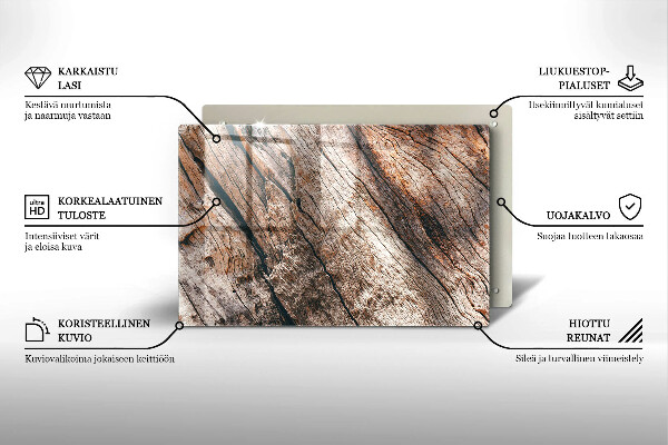 Glasunterlage für Grabkerzen Holzkonstruktion