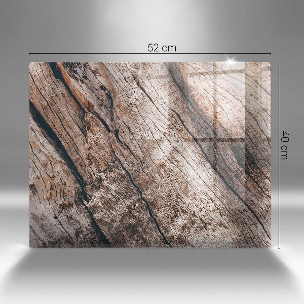 Glasunterlage für Grabkerzen Holzkonstruktion