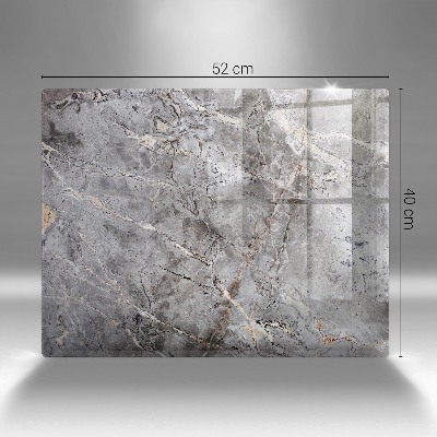 Glasunterlage für Grabkerzen Steintextur