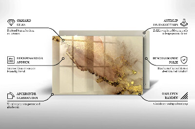 Grabkerze Untersetzer Abstraktes Gold