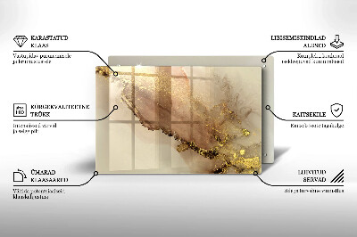 Grabkerze Untersetzer Abstraktes Gold