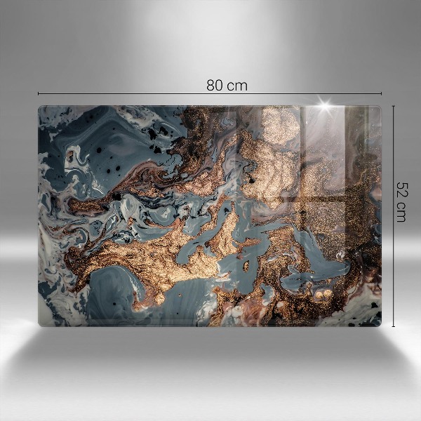 Grabkerze Untersetzer Goldene Felsformation