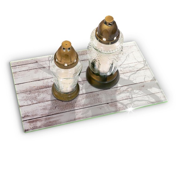 Grabkerze Untersetzer Alte Holzbretter