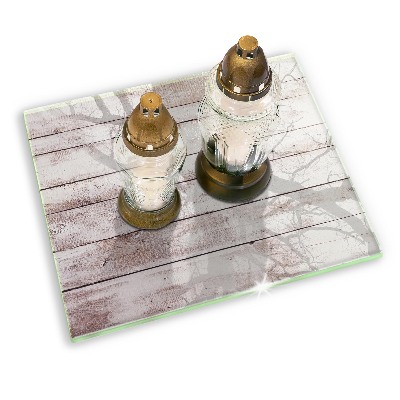 Grabkerze Untersetzer Alte Holzbretter