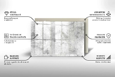 Glasunterlage für Grabkerzen Betonstruktur