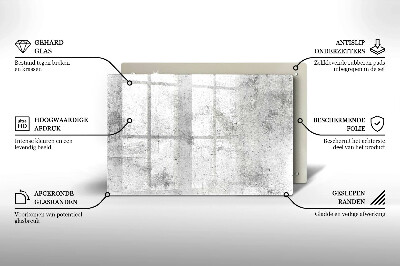 Glasunterlage für Grabkerzen Betonstruktur