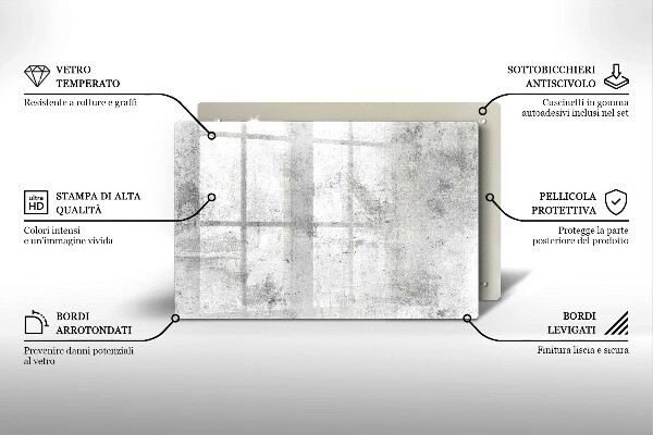 Glasunterlage für Grabkerzen Betonstruktur