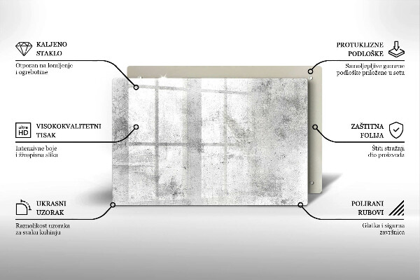 Glasunterlage für Grabkerzen Betonstruktur
