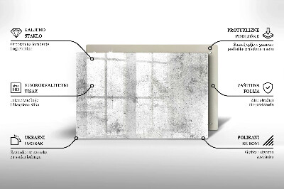 Glasunterlage für Grabkerzen Betonstruktur
