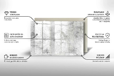 Glasunterlage für Grabkerzen Betonstruktur