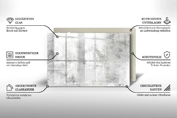 Glasunterlage für Grabkerzen Betonstruktur