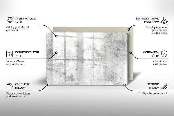 Glasunterlage für Grabkerzen Betonstruktur