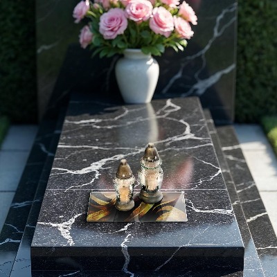 Grabkerze Untersetzer Elegante Abstraktion