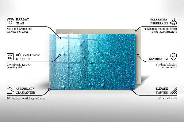 Grabkerze Untersetzer Wassertropfen