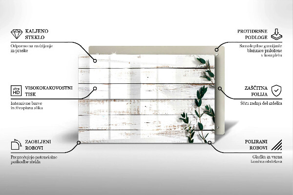 Glasunterlage für Grabkerzen Alte Bretter und Blätter