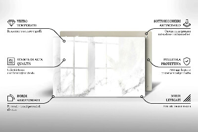 Glasunterlage für Grabkerzen Moderner Marmor