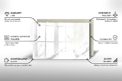 Glasunterlage für Grabkerzen Moderner Marmor