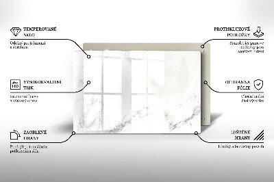Glasunterlage für Grabkerzen Moderner Marmor